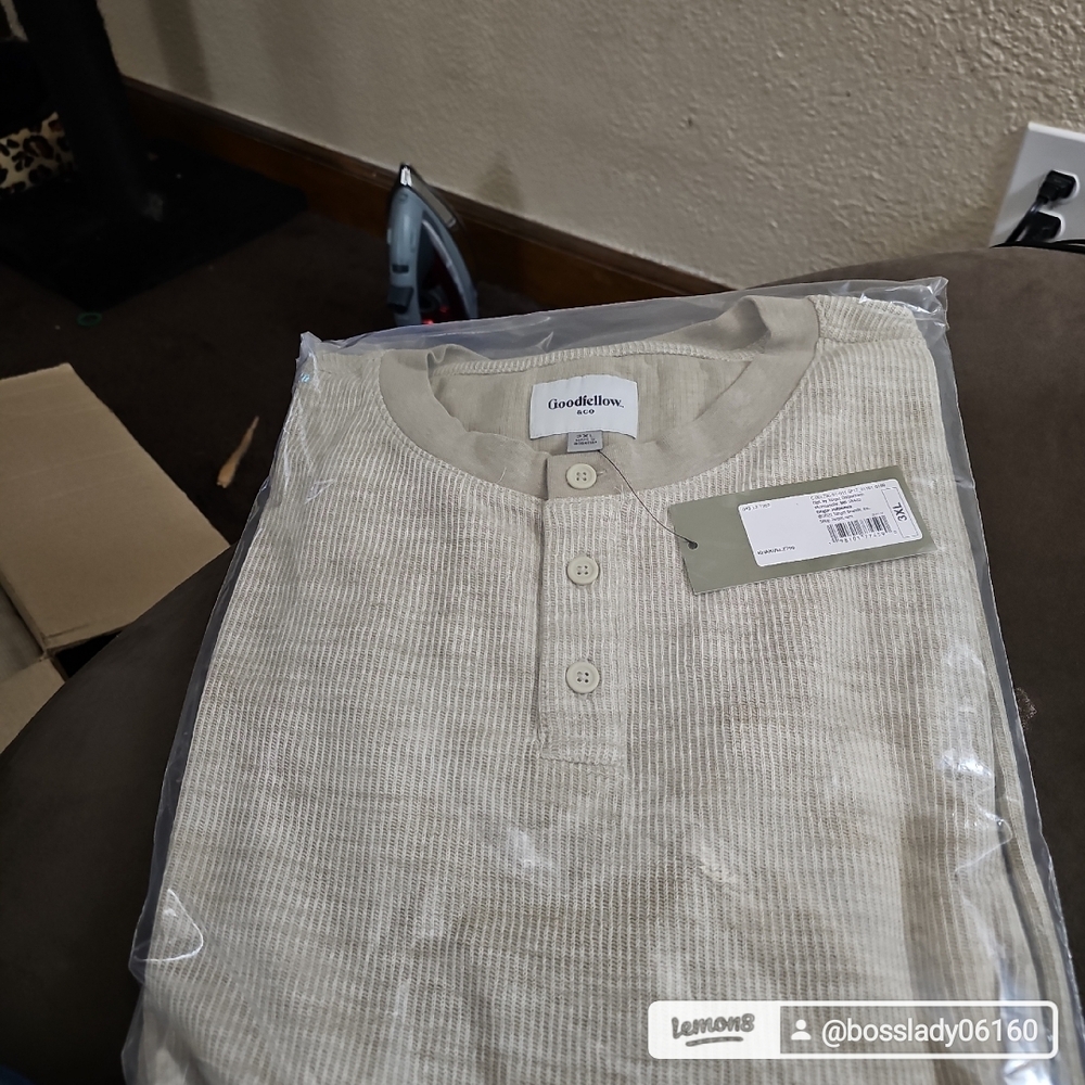 Goodfellow & Co Khaki Henley Shirt
